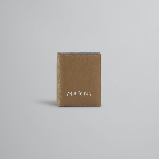 新入荷　在庫あり：MARNI【マルニ】レザー メンディング 二つ折りジップアラウンドウォレット (  PFMO0107U0 )