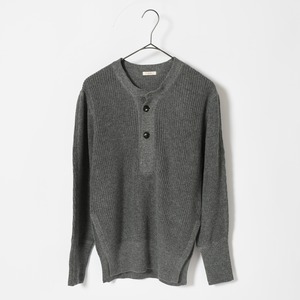 【MOY STORE ORIGINAL】MILITARY HENLEY KNIT