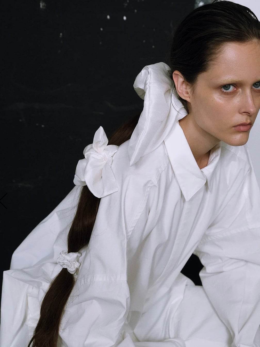 heyep へイップ / Silk Square Medium Scrunchie / シュシュ | TRENT