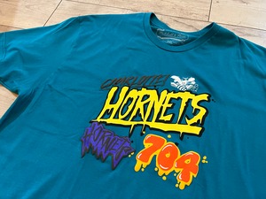 Mitchell ＆ Ness 　ホーネッツ　HORNETS　　RETRO　LOGO　turquoise　XXL　