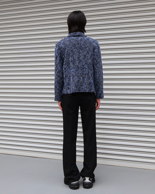 Random pile short length blouson
