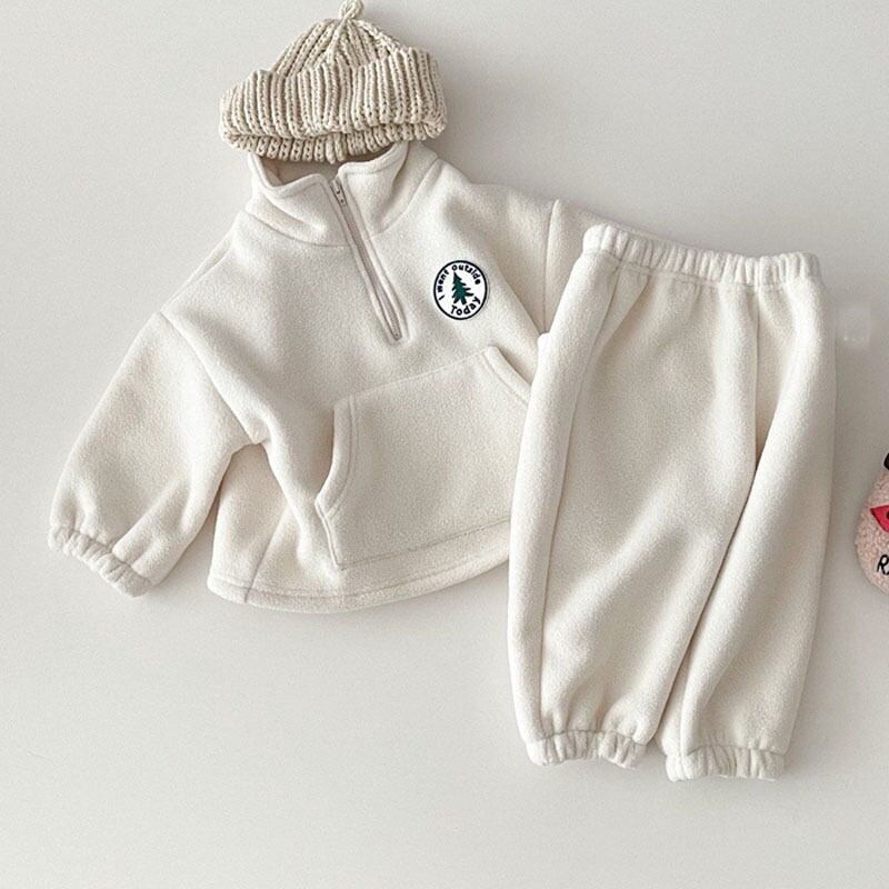 【BABY&KID】暖かいカートゥーンセットアップ