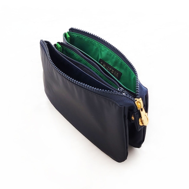 【NAVY/GREEN】WALLET POUCH / ウォレットポーチ