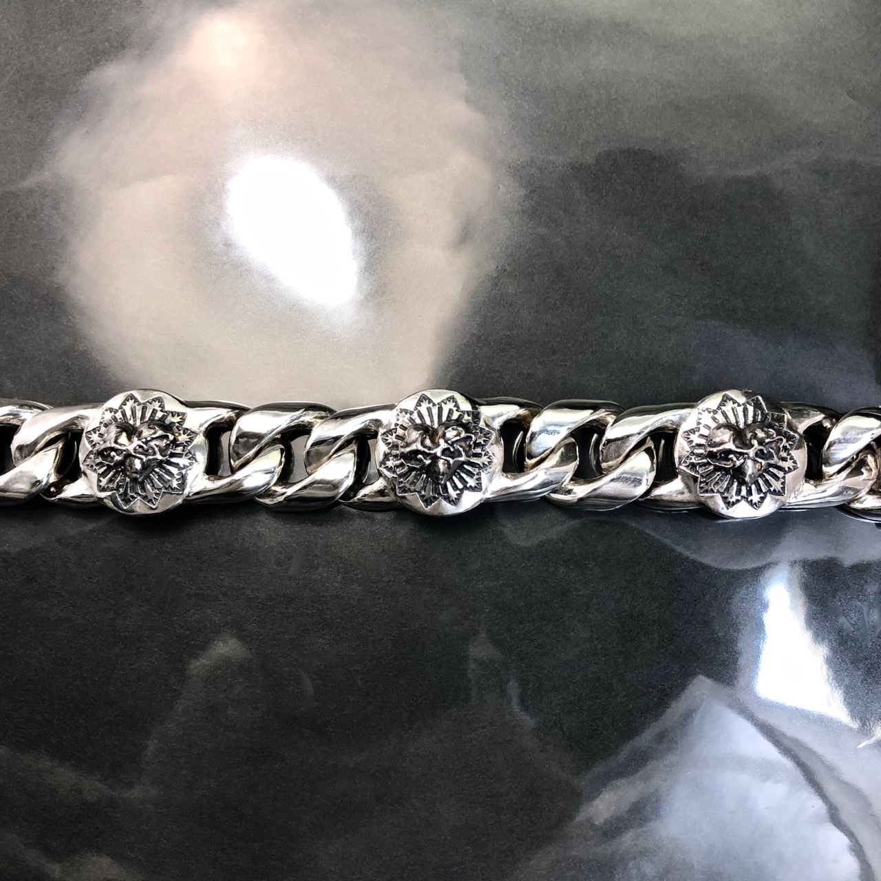 SW:HEART CHAIN BRACELET /  スタンプワークハートチェーンブレスレット