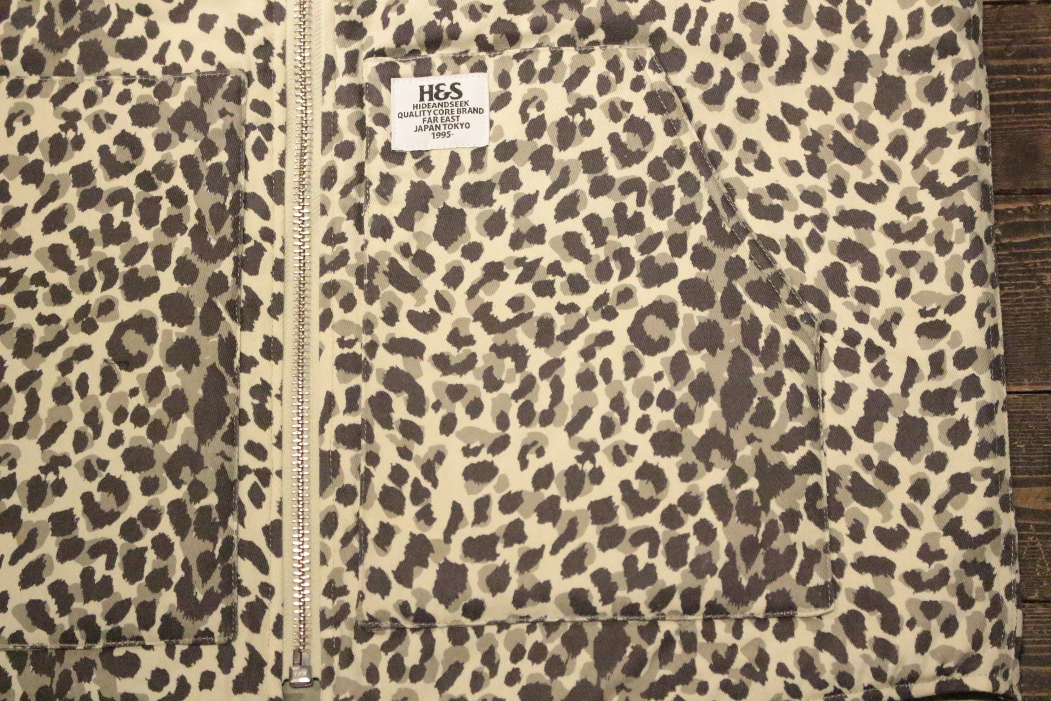 HIDE AND SEEK】Camo Zip Work Vest -PANTHER（ハイドアンドシーク