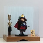 鈴甲子雄山 【壹三 もののふ童 一番星 織田信長】 ｜ウォールナットアクリルケース｜南蛮甲冑｜コンパクト thumbnail 3