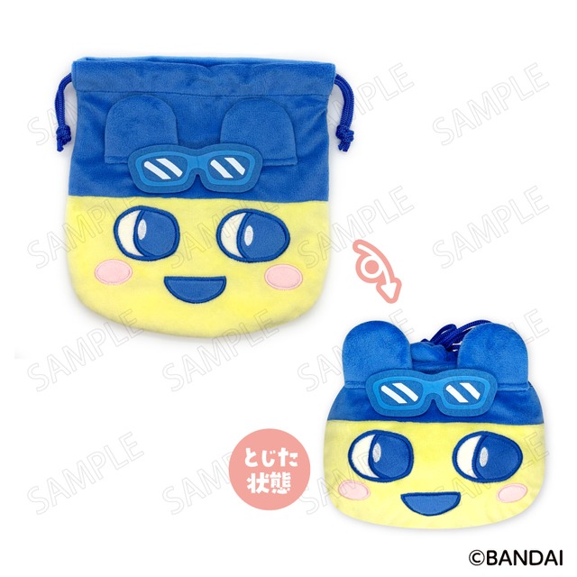 たまごっち エンジョイ!トラベル フェイス巾着 A:まめっち