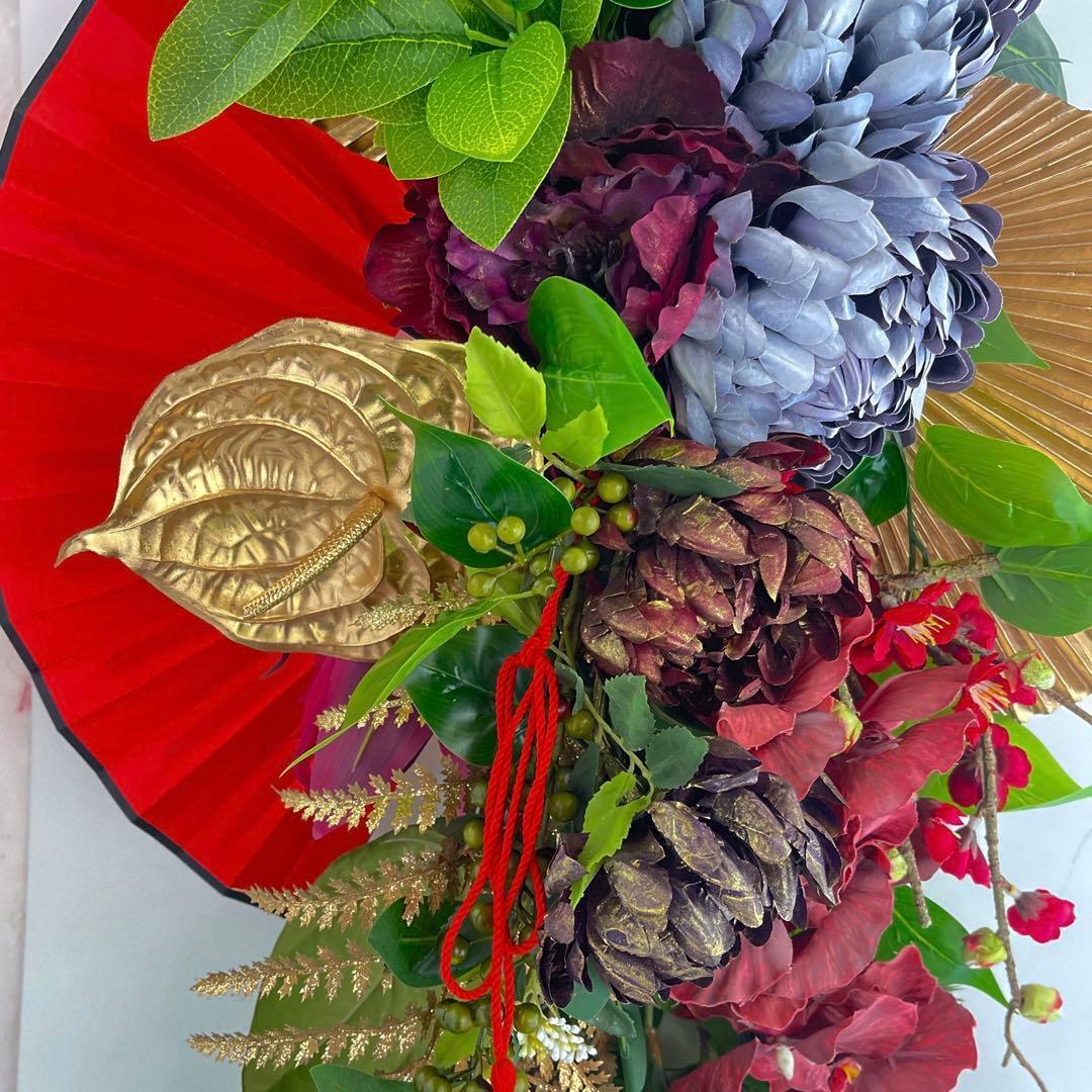 特大1mサイズ 正月しめ縄リース】モダン迎春装飾｜店舗・商業用 光触媒