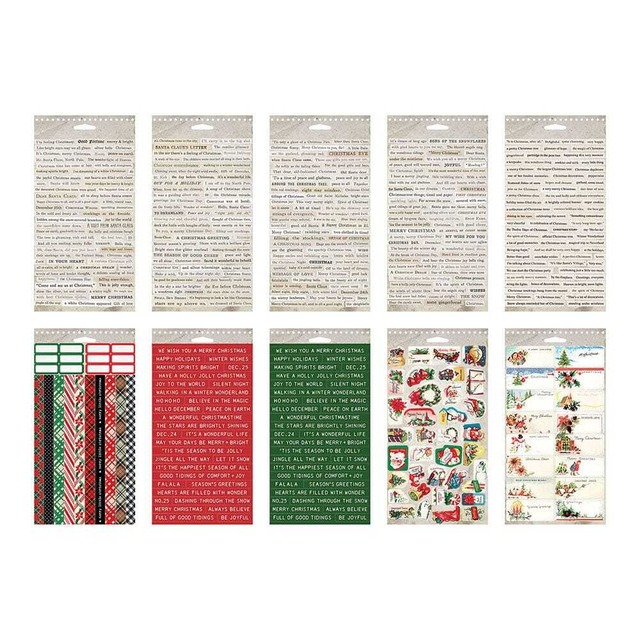 Tim Holtz　クリスマスのステッカーブック Idea-ology Sticker Book Christmas 2025 TH94451【Tim Holtz（ティムホルツ）】[TH-258s]