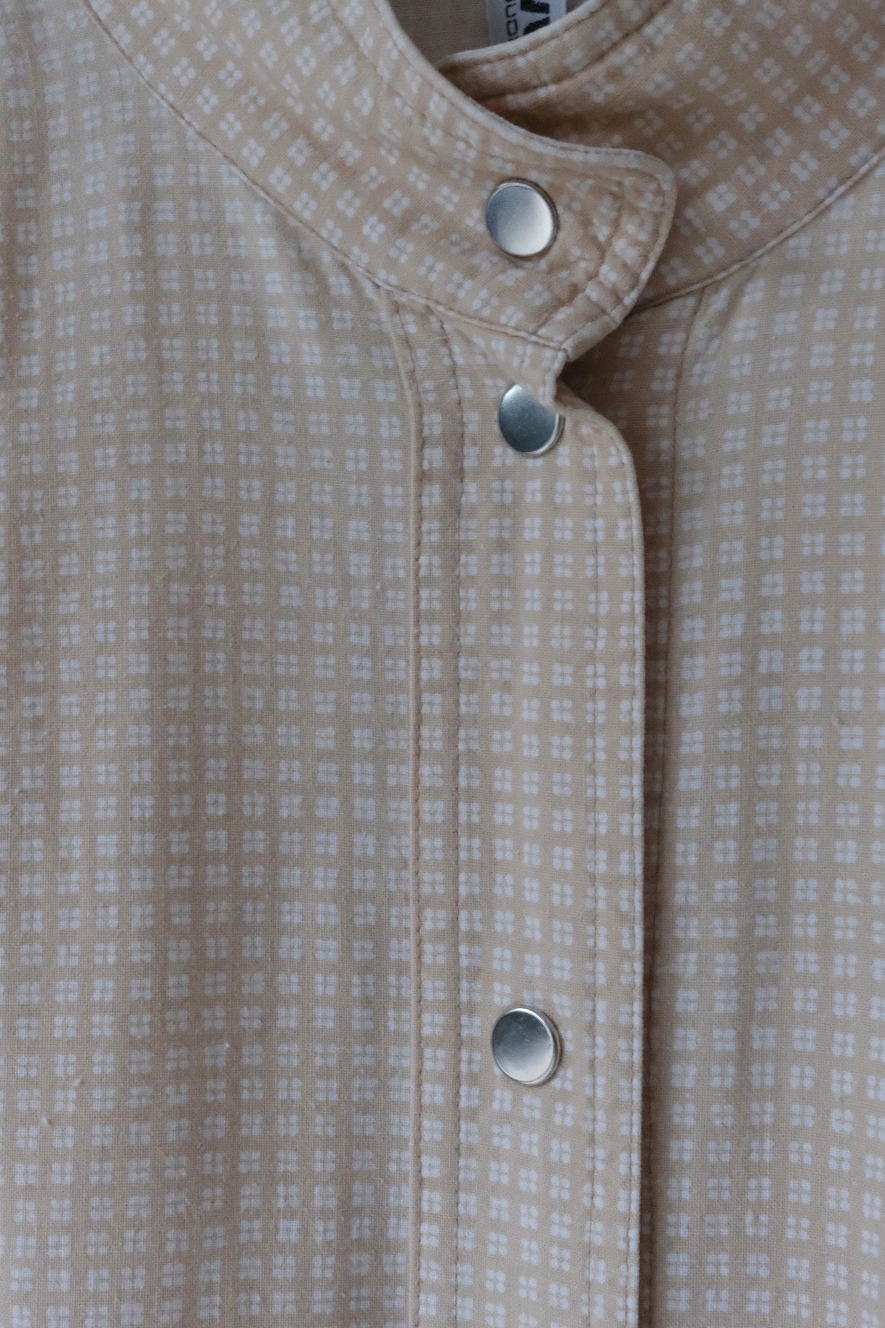Vuokko geometric mini check belted shirt dress