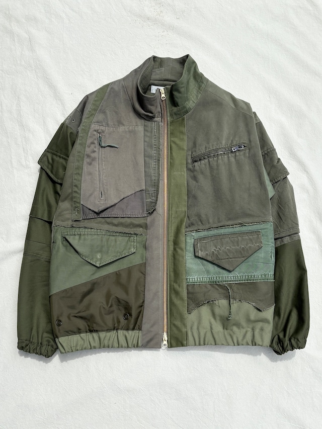 made by filum / rebuild military blouson "hooked" (KHAKI)