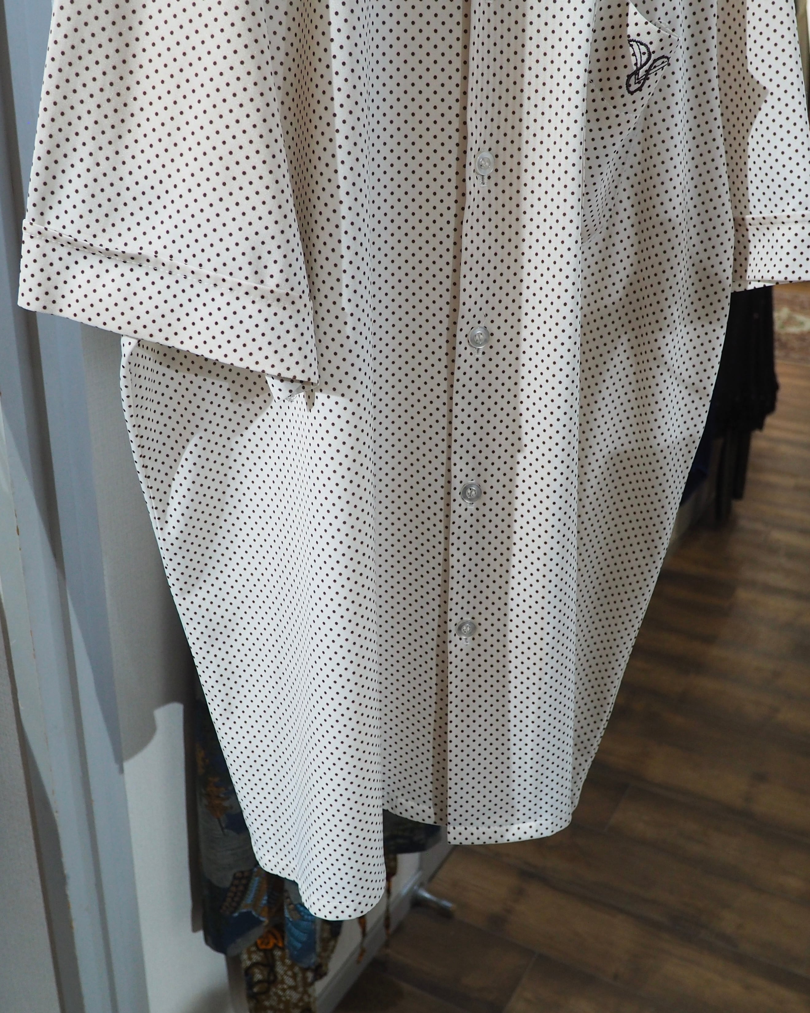 1980s White Dot × Unknown Embroidery vintage SS shirt