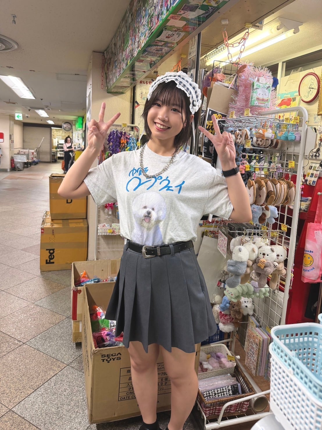 中野ロープウェイ看板犬Tシャツ(霜降りグレー) | 中野ロープウェイ2.5