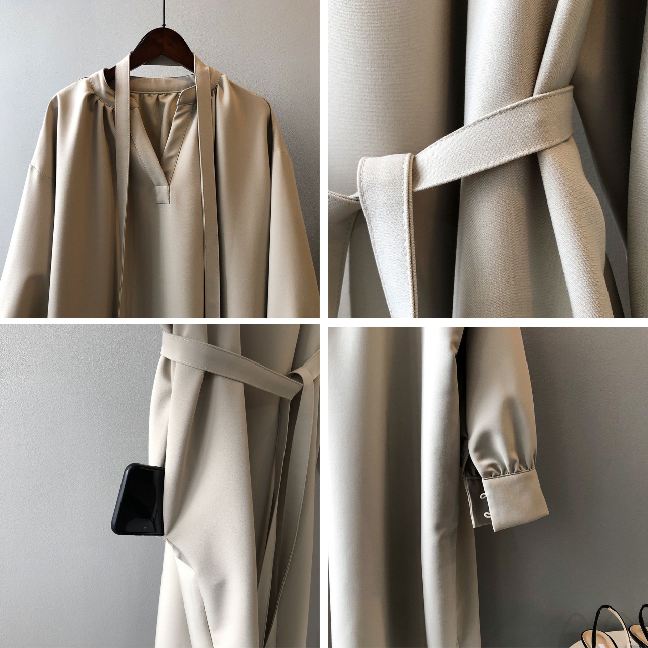 ウエストリボン ロング ワンピース 10285