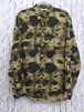 極美品★A BATHING APE CLASSIC LOGO ベイシング エイプ カモフラ柄 コットン地 長袖 ロングスリーブ シャツ 迷彩 M★