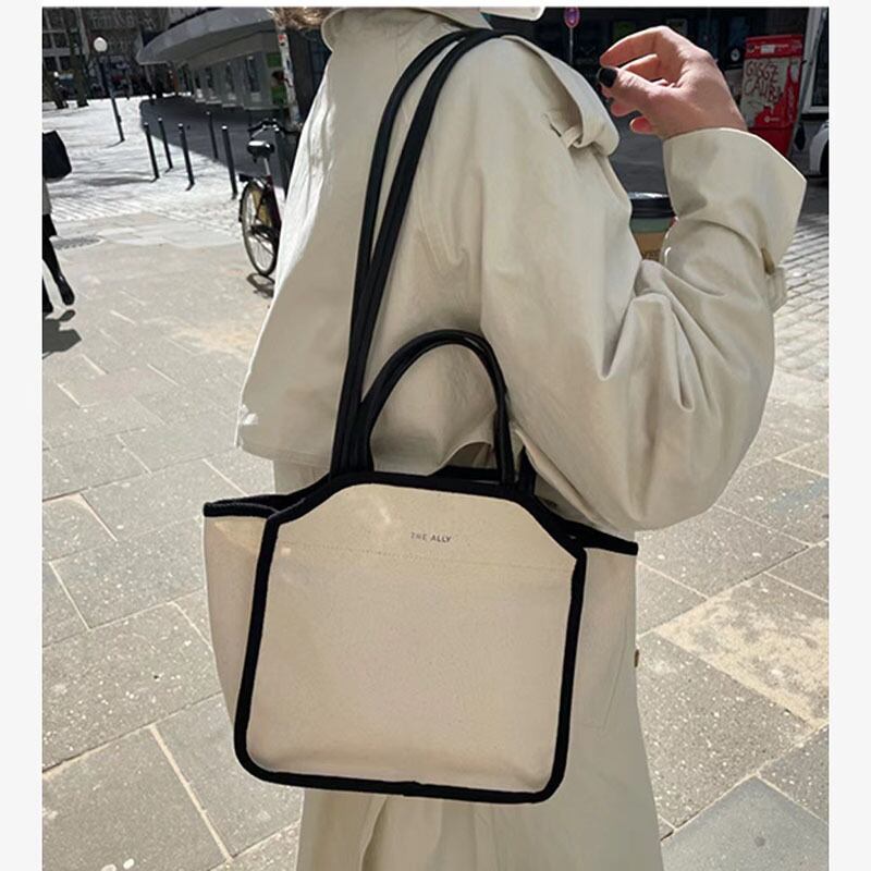 新商品 キャンバス生地 出勤 お出かけ マザーズバッグにも かわいいトートバッグ Feelfeel The Shop