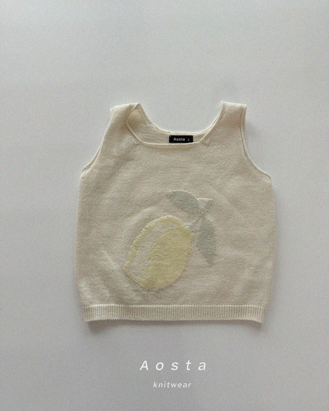 予約⌇aosta / Knit fruit vest