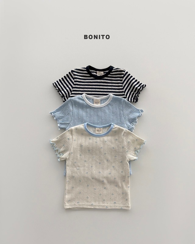 《予約》送料無料【BONITO】bloom eyelet tee