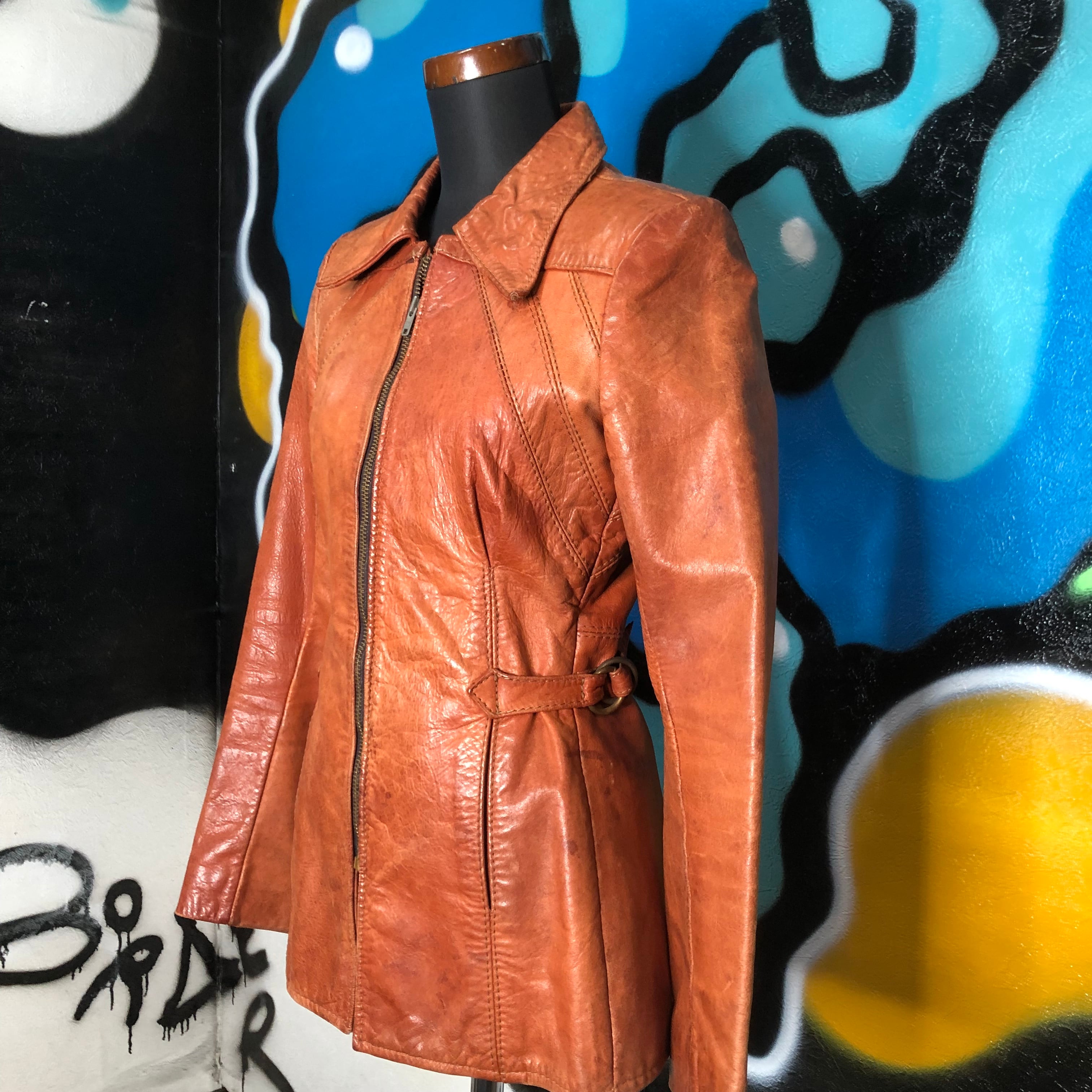 70's USA Vintage leather jacket Gandalf Richard Mark Buchanan
