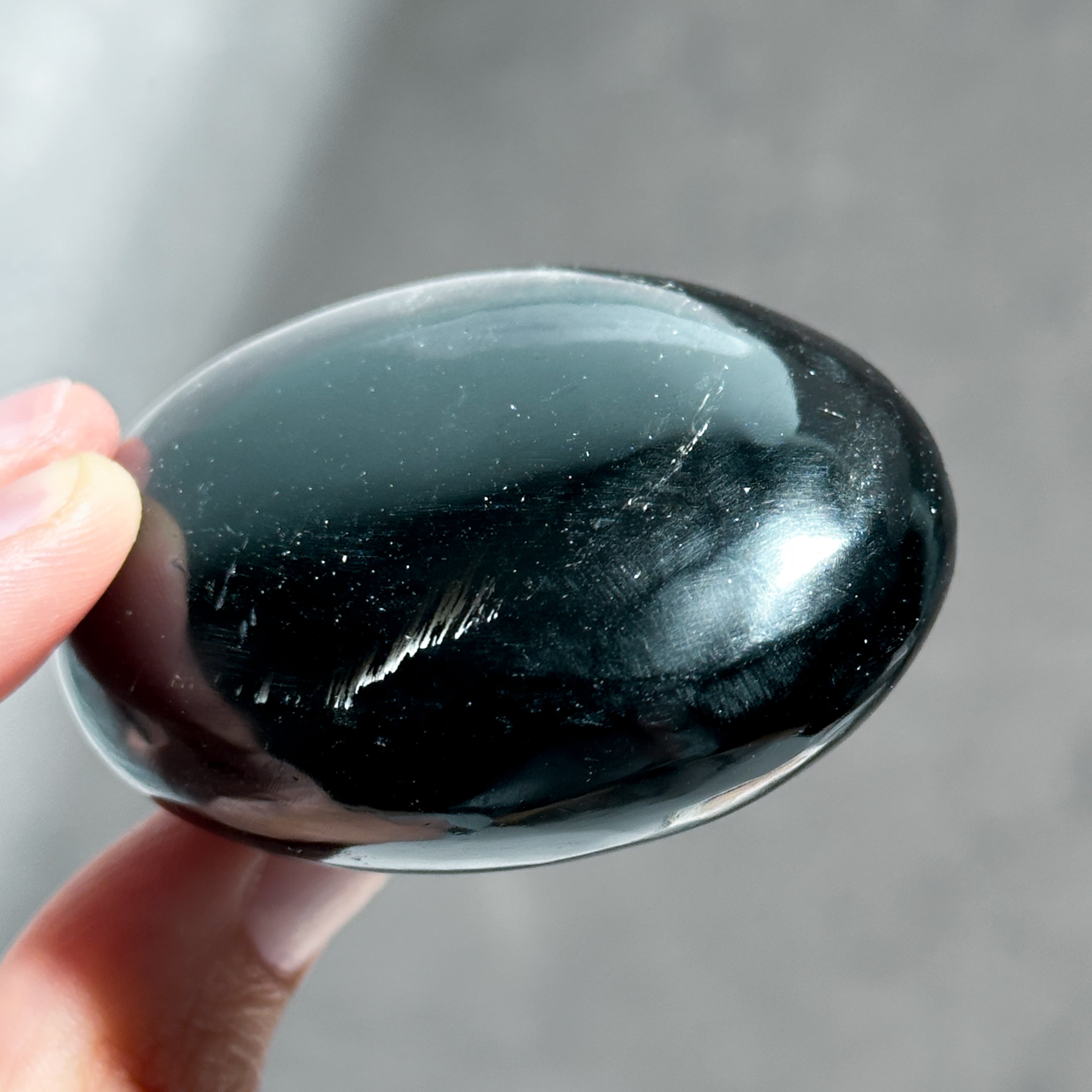 シルバーオブシディアン パーム84◇ Silver obsidian ◇天然石・鉱物