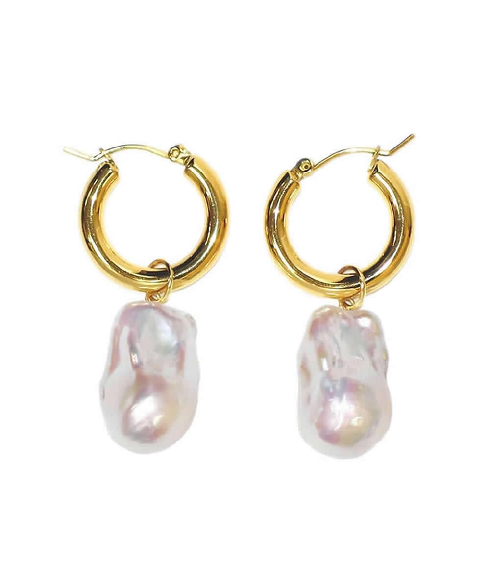 baroque pearl 3way hoop pierce〈高品質 Sクラス〉 | LARICA