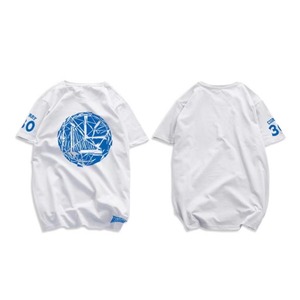 【トップス】WARRIORS 高品質なバスケットボール半袖Tシャツ（好きな名前と数字をカスタマイズできる） 2203012250Y