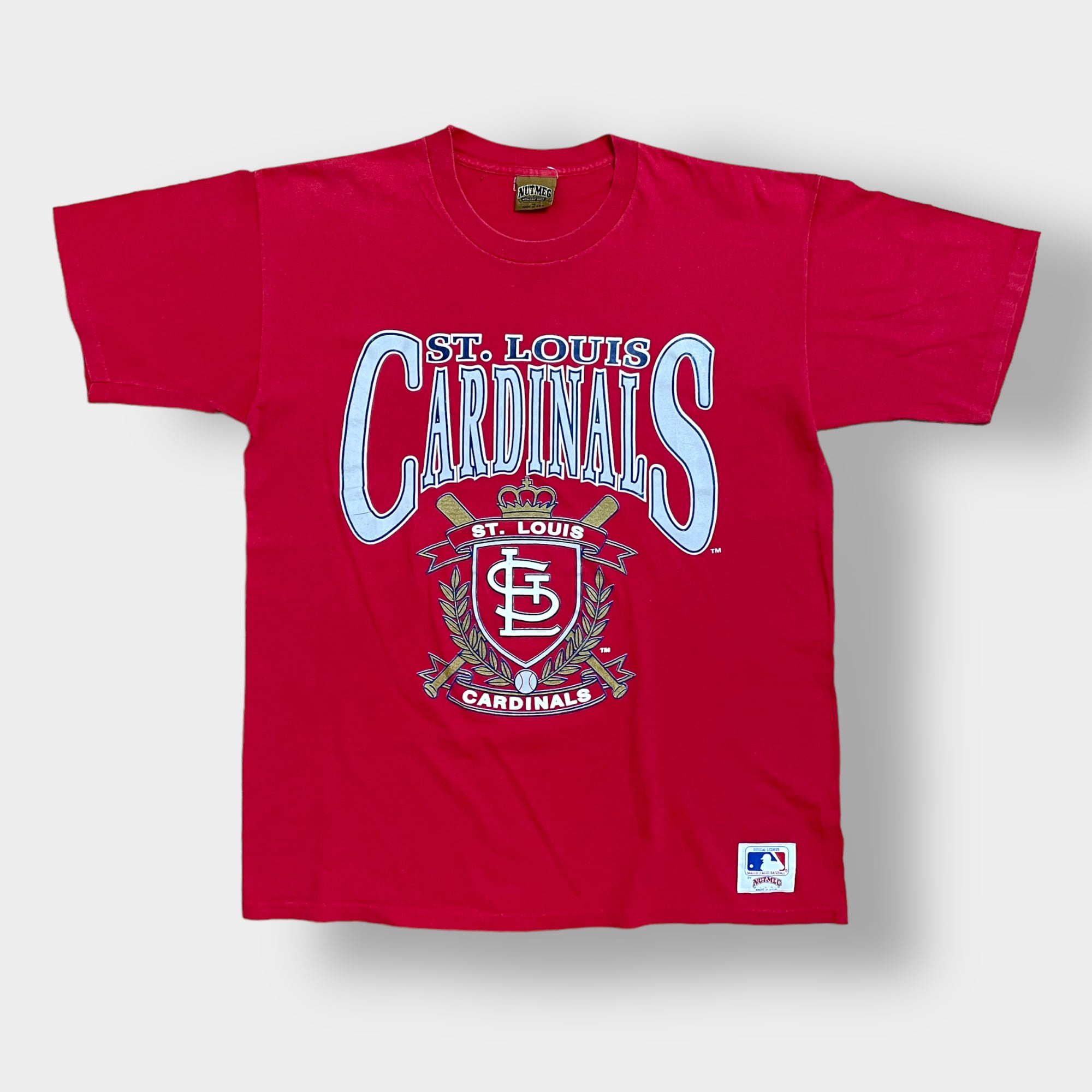 NUTMEG】90s USA製 Tシャツ プリント MLB オフィシャル カージナルス