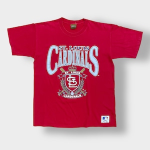 【NUTMEG】90s USA製 Tシャツ プリント MLB オフィシャル カージナルス St. Louis Cardinals XL ビッグサイズ ビッグプリント シングルステッチ ナツメグ US古着