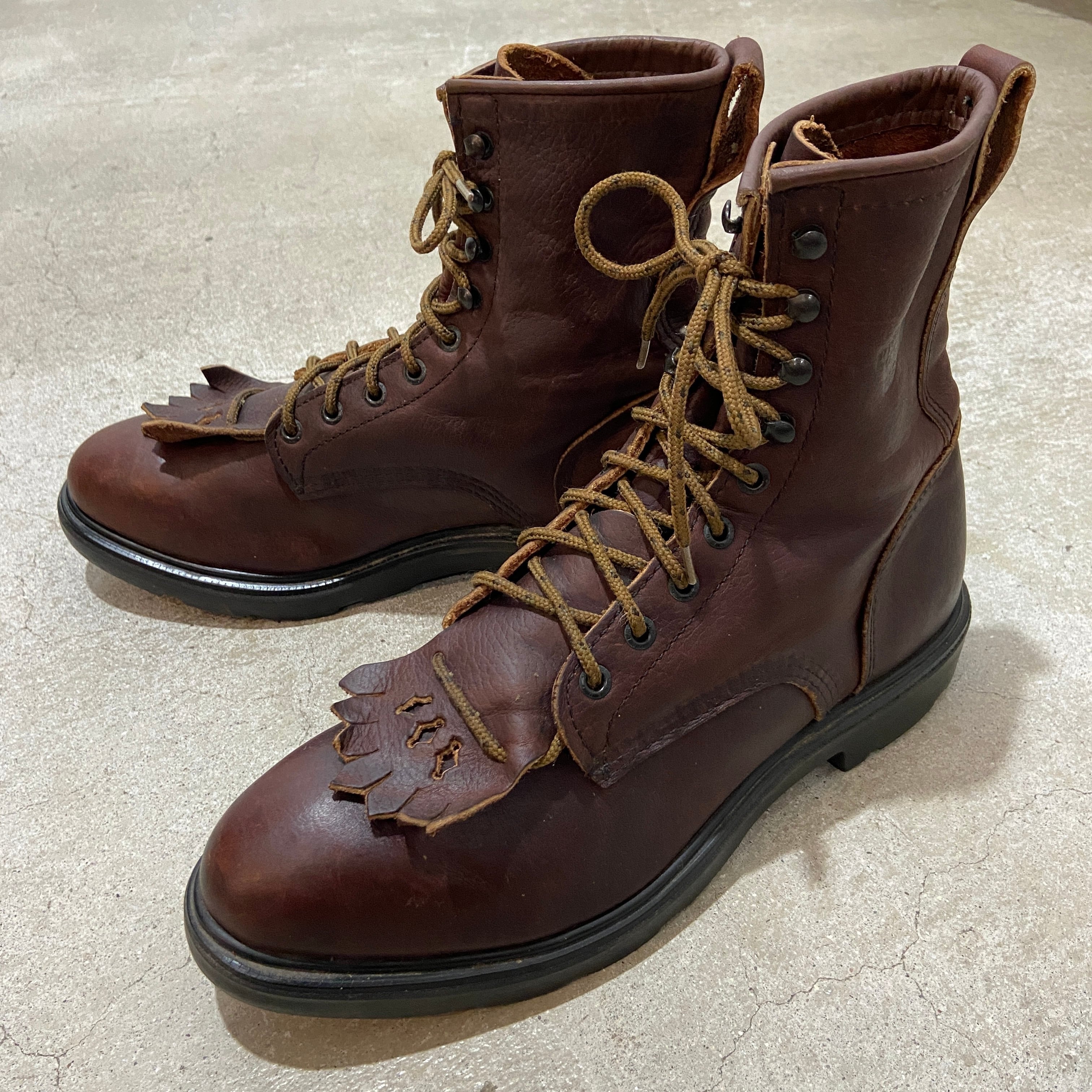 送料無料』Redwing 931 レザーロガーブーツ 10レースアップ USA製