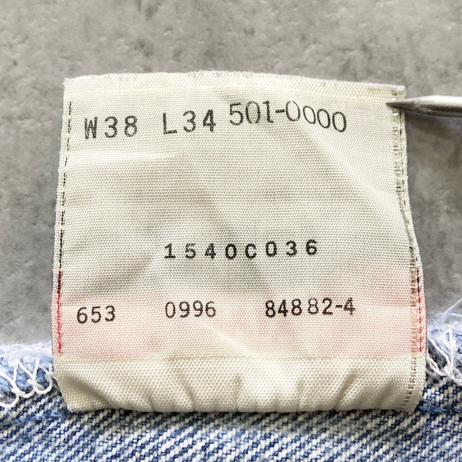 W38 L34】90s US.Levis 501 リーバイス ボールドウィン工場(653