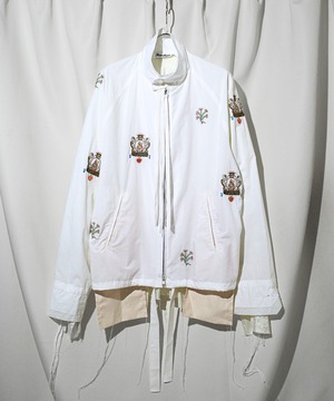 Midorikawa / MID26AW-SH05 EMBROIDERY SHIRT DRIZZLER(WHITE CAT)