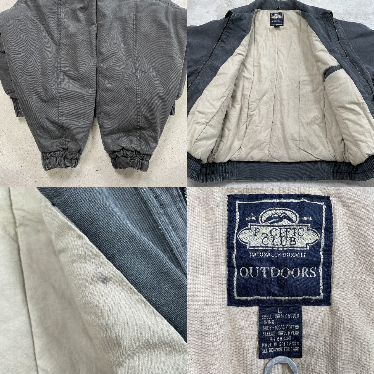 90年代〜 PACIFIC CLUB ダックボンバージャケット フライトジャケット 