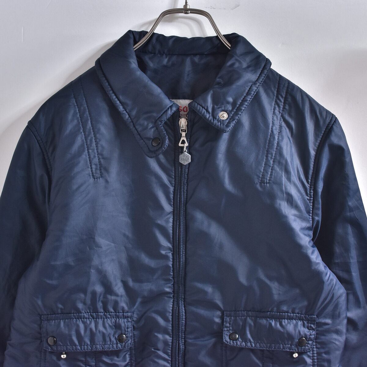 70~80s フランス製 FUSALP フサルプ ナイロン パデットジャケット ヴィンテージ 中綿 ジャンパー ビンテージ アウター レディースM相当