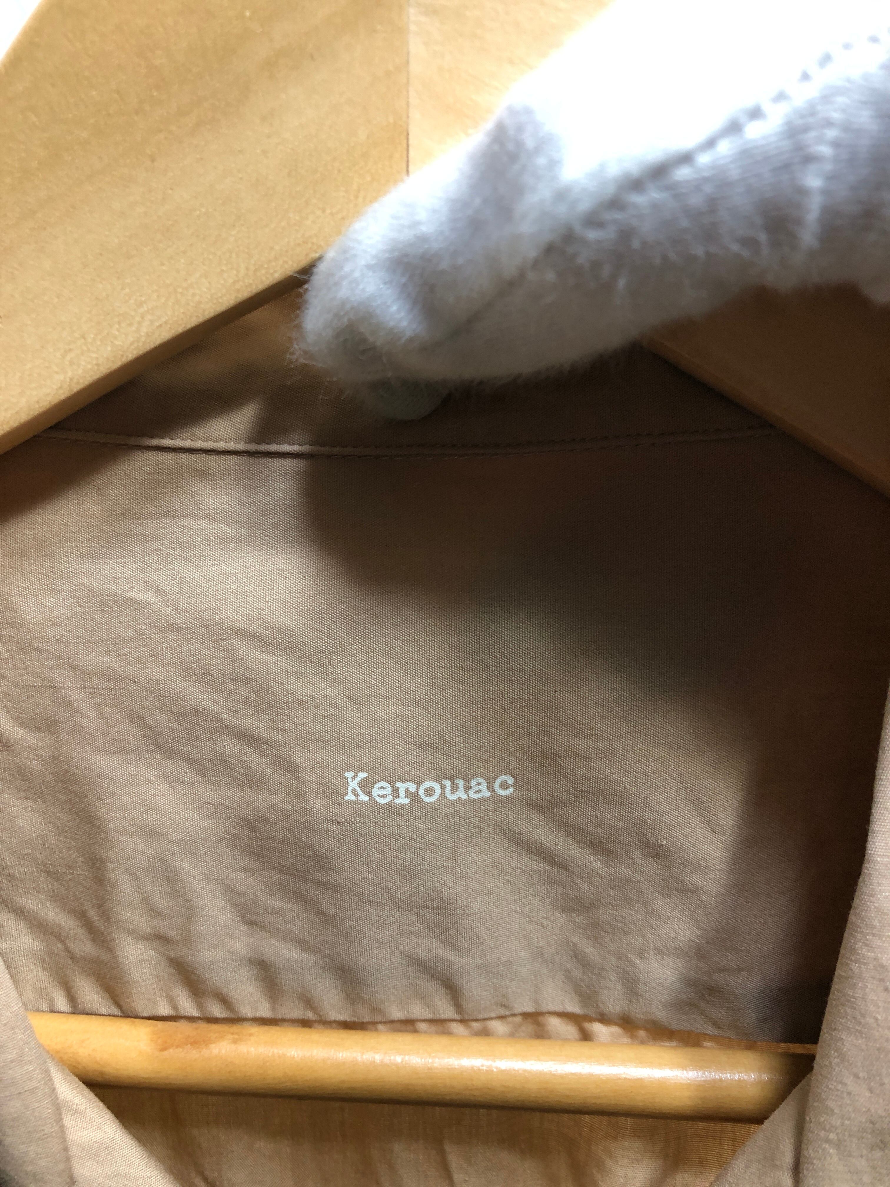 770532● PORTER CLASSIC Kerouac 半袖 オープンカラー シャツ L ベージュ ケルアック ポータークラシック