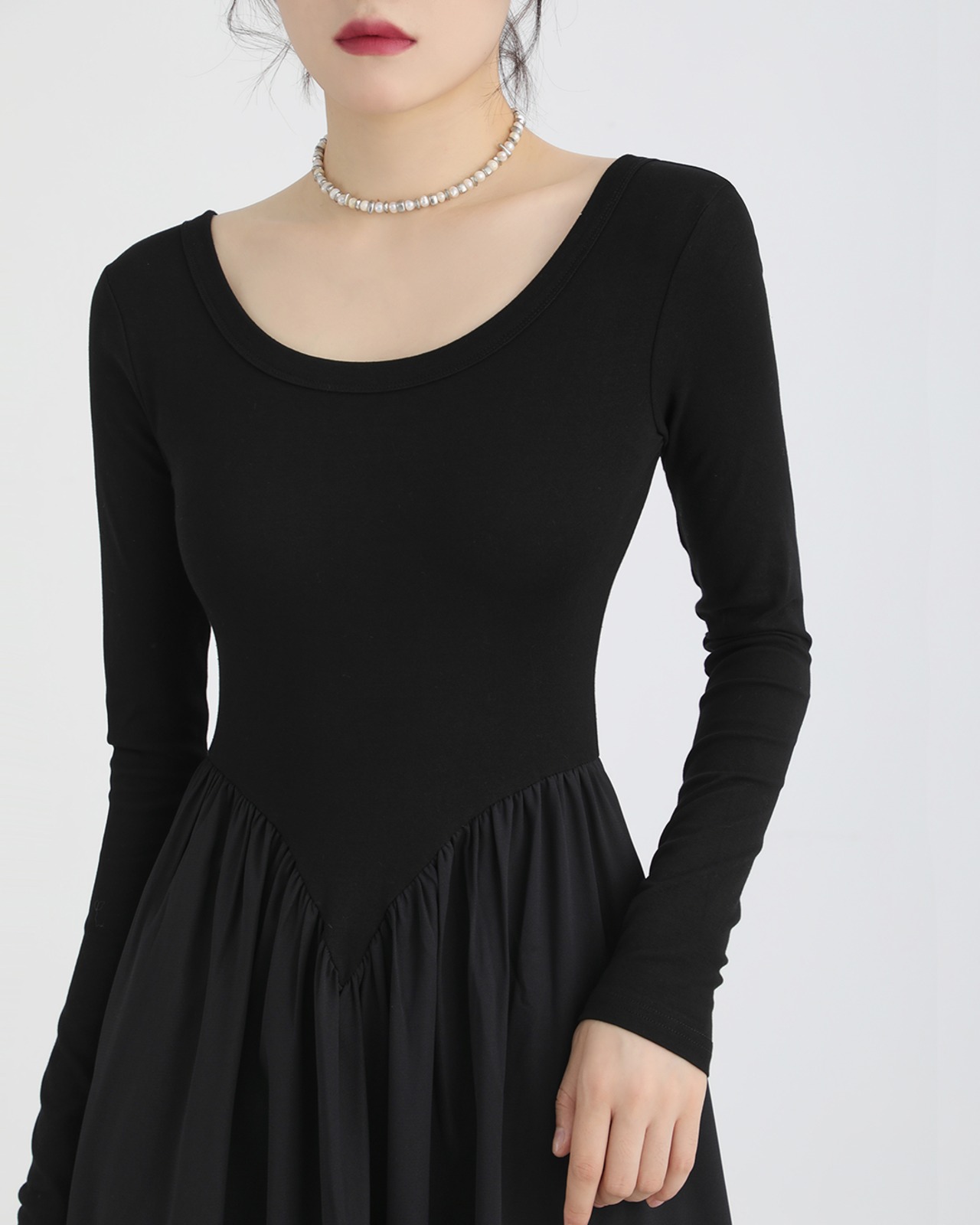 トワイライトシルエットワンピース 2color A0511 - 4