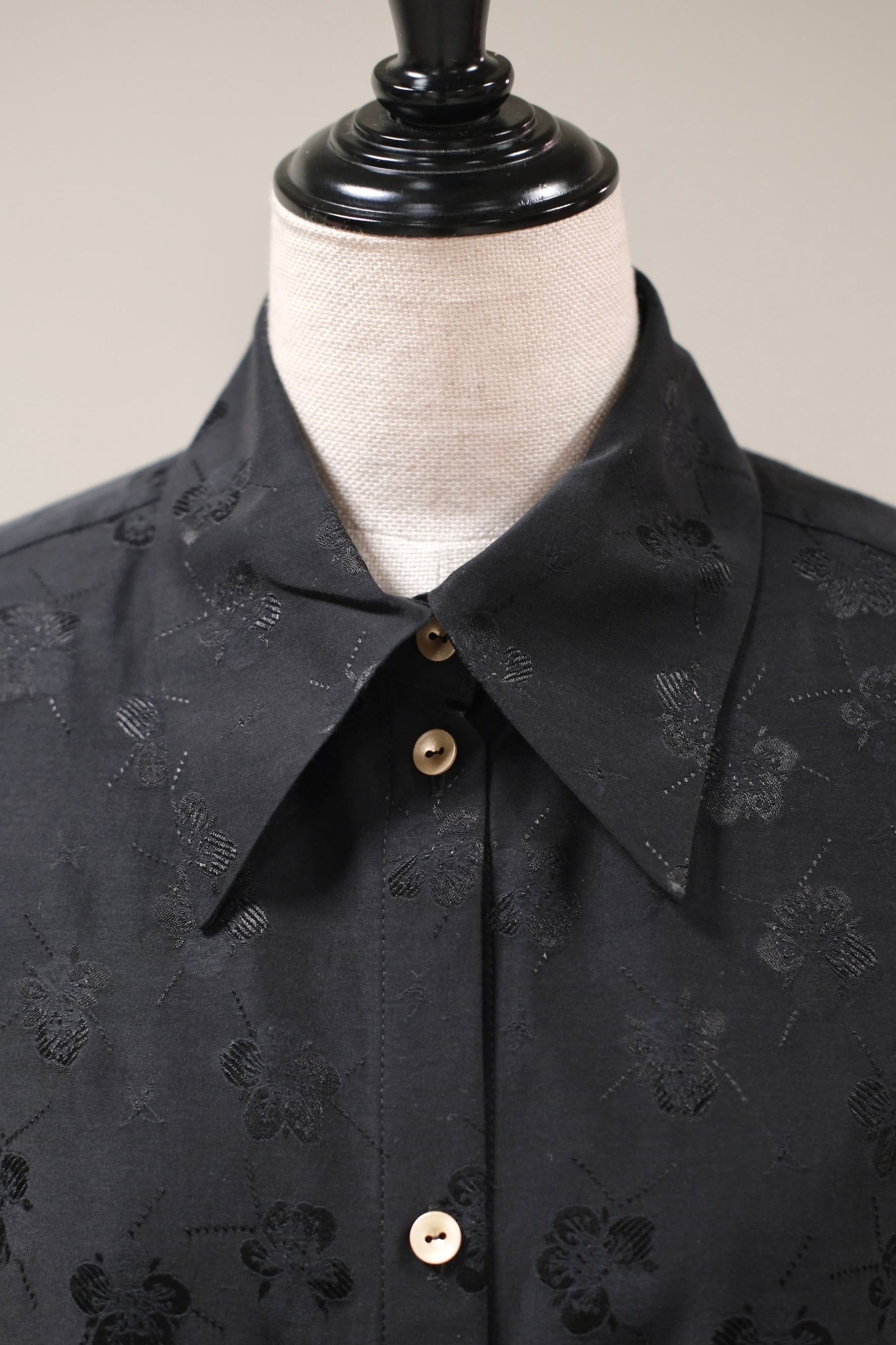 Mame Kurogouchi】Floral Jacquard Oversized Shirt | loop