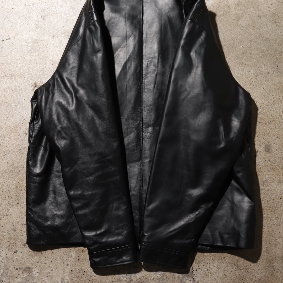 美品 XL OLD GAP 90s 黒 牛革 レザージャケット オールドギャップ 