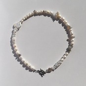 [ grey ] 淡水パール　2wayネックレス［SSN040］