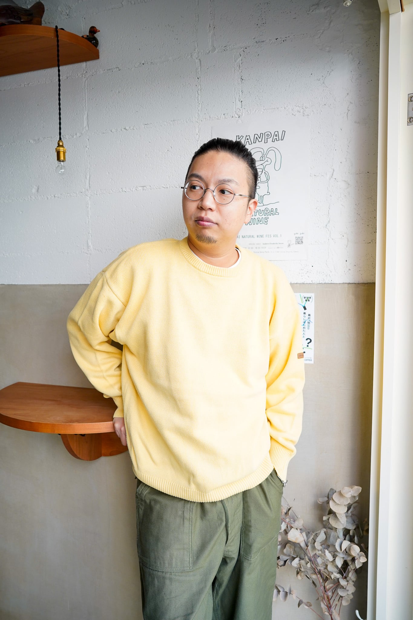 【1990s】"McGREGOR" Cotton & Acrylic Knit Sweater / 6-338
