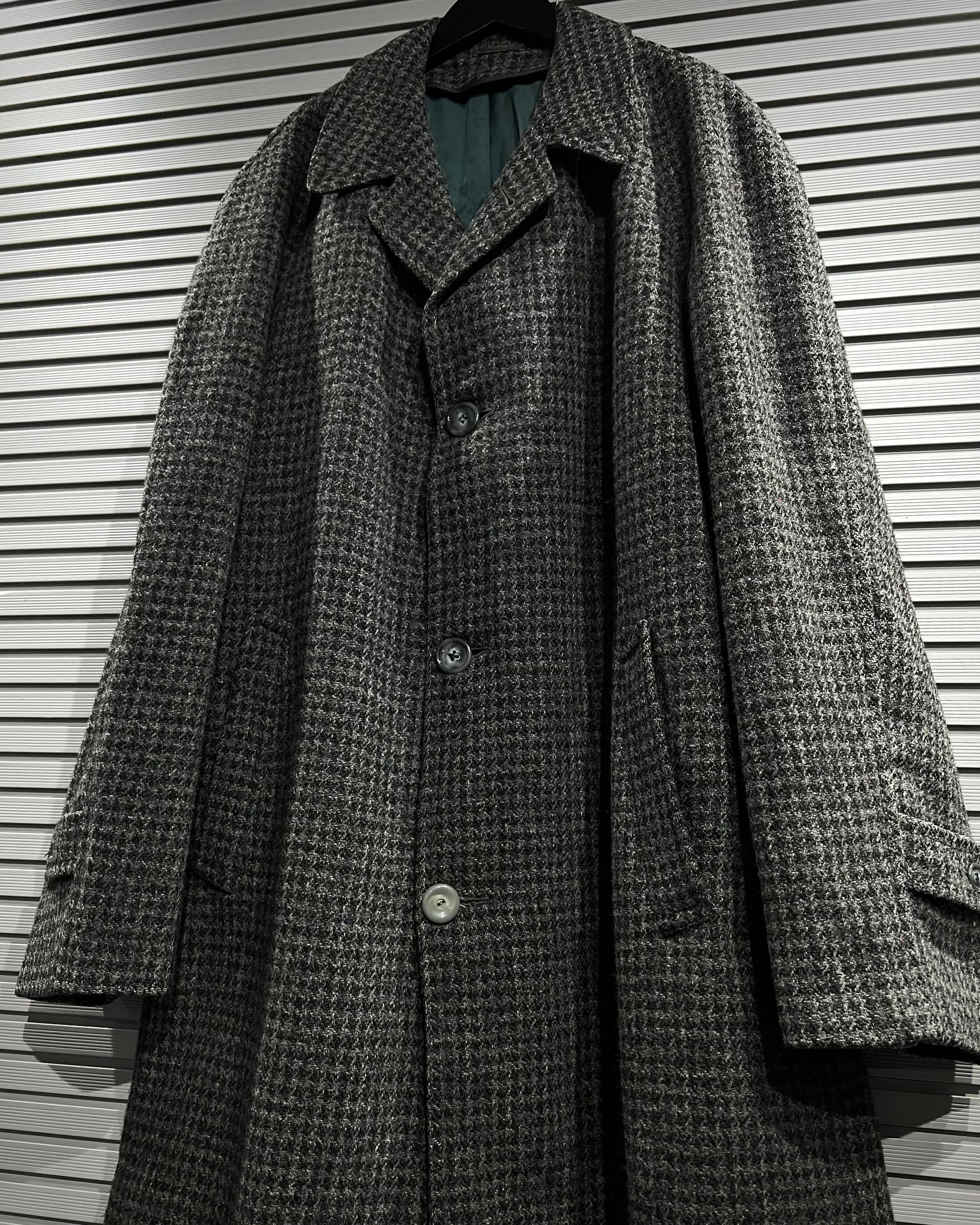 X VINTAGE】60's “Harris Tweed” Vintage Loose Long Coat | Caka(カカ