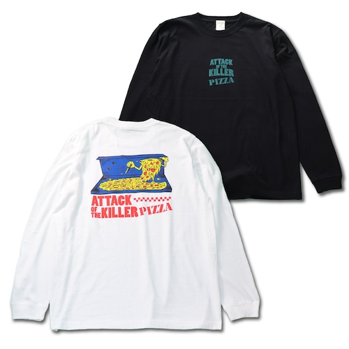 ATTACK OF THE KILLER PIZZA Long Tshirts【color ver.】