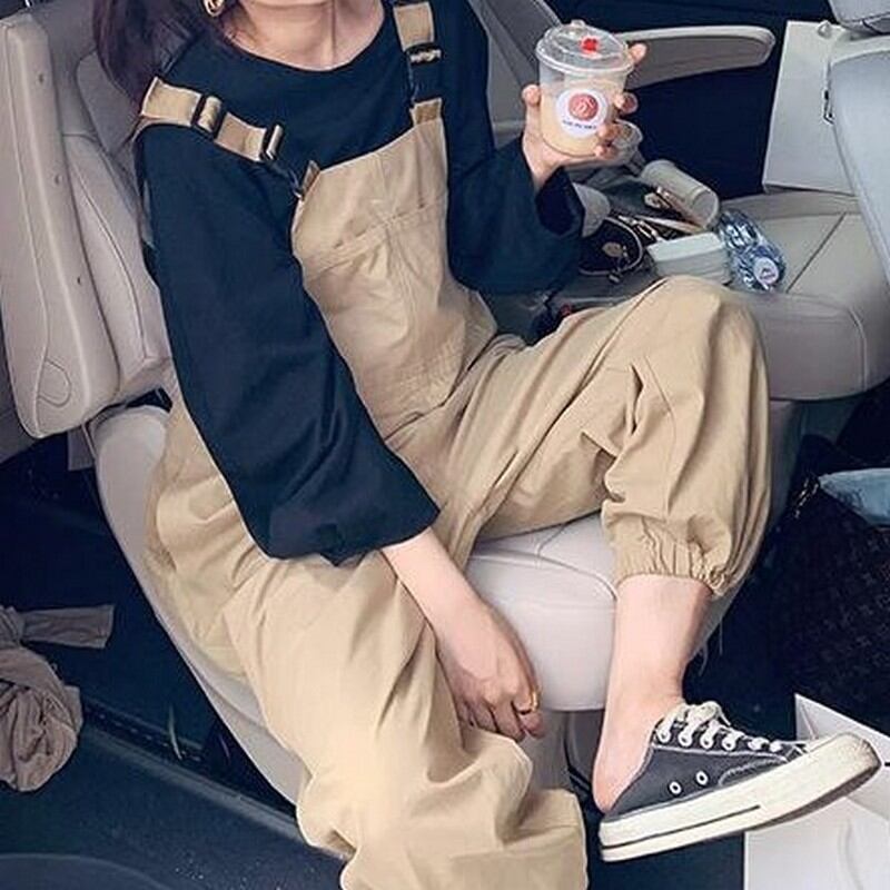 クロップド丈の背中オープンオーバーオール K16279 | くまの小箱