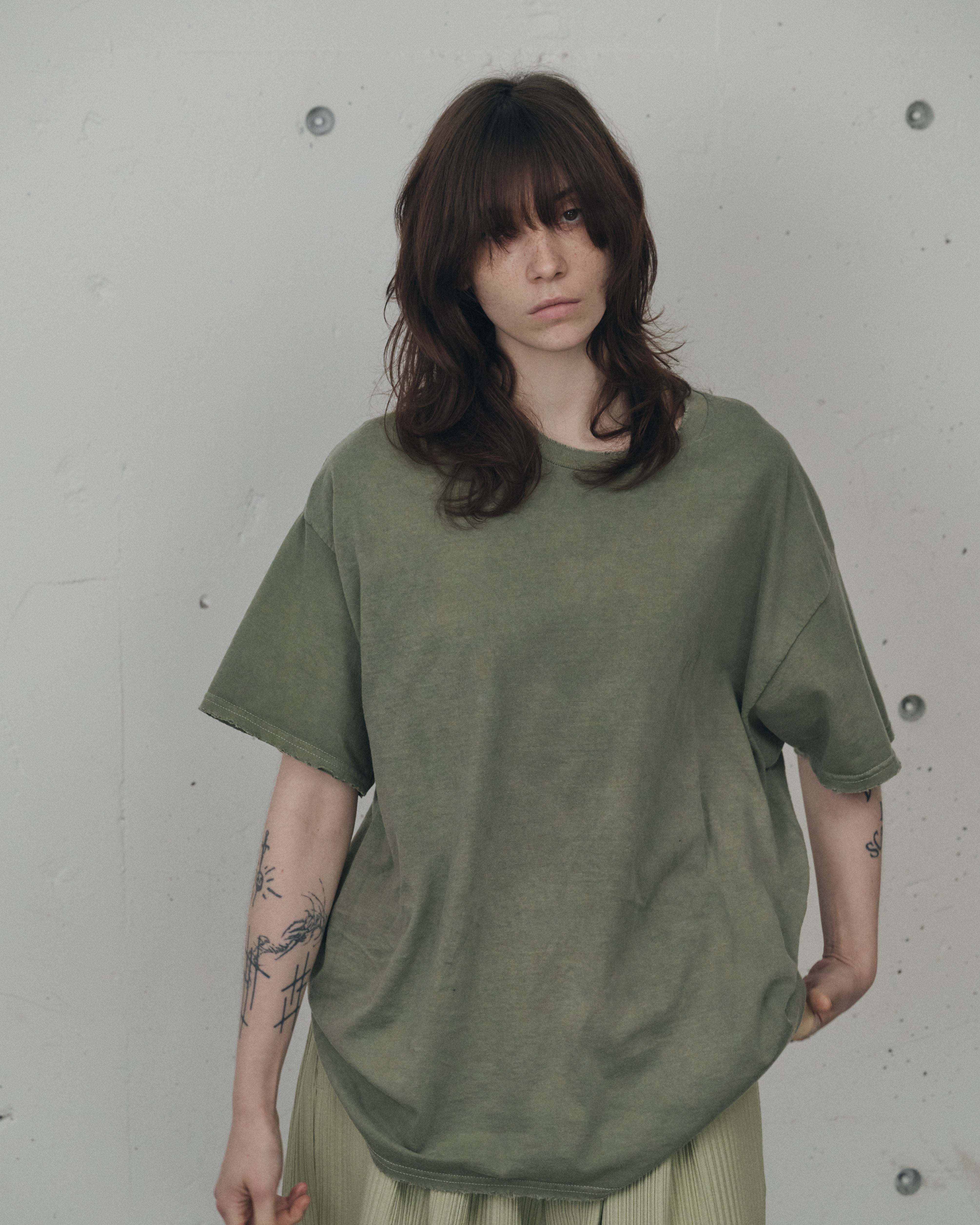 ANCELLM アンセル厶 EMBROIDERY tシャツ 長袖シャツ Ancellm -EMBROIDERY T-SHIRT- / ANC-CT167 / アンセルム エンブロイ