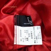 社交ダンス 衣装 Sanline サンリーヌ ドレス ワンピース スタンダード レッド系 ブラック系 赤 黒 レース フリル ダンス フロート パーティ 発表会 華やか 日本製 舞台衣装 エレガント 上品 可愛い 豪華 フォーマル