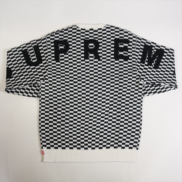 M SUPREME Back Logo Sweater Checkerboard