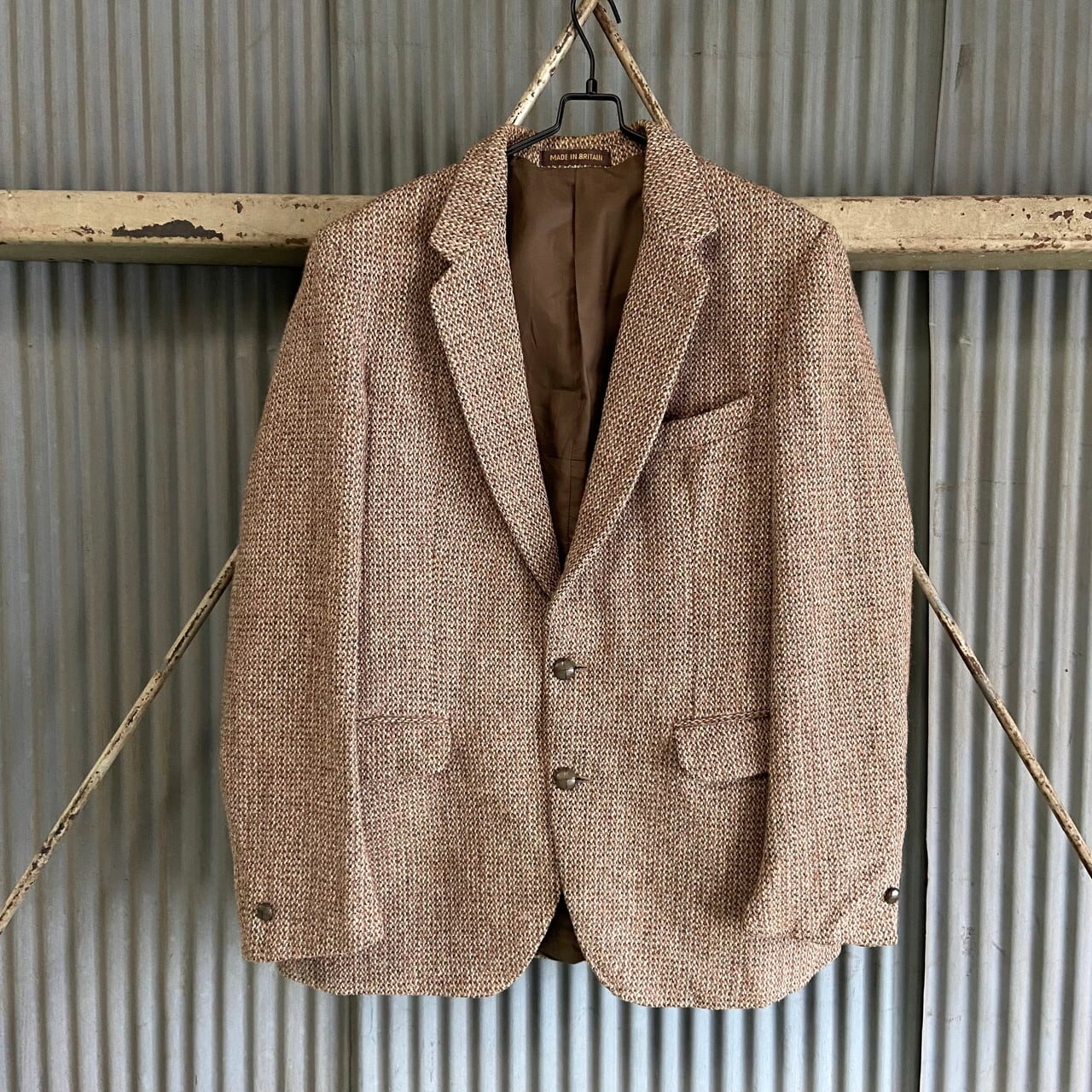 英国製 60年代 ビンテージ HARRIS TWEED ハリスツイード Dunn＆Co ウールテーラードジャケット メンズL相当 古着 60s  ヴィンテージ ブラウン系 茶色【ブルゾン・ジャケット】【CS2209a-30】【HA10】 | cave 古着屋【公式】古着通販サイト powered  by