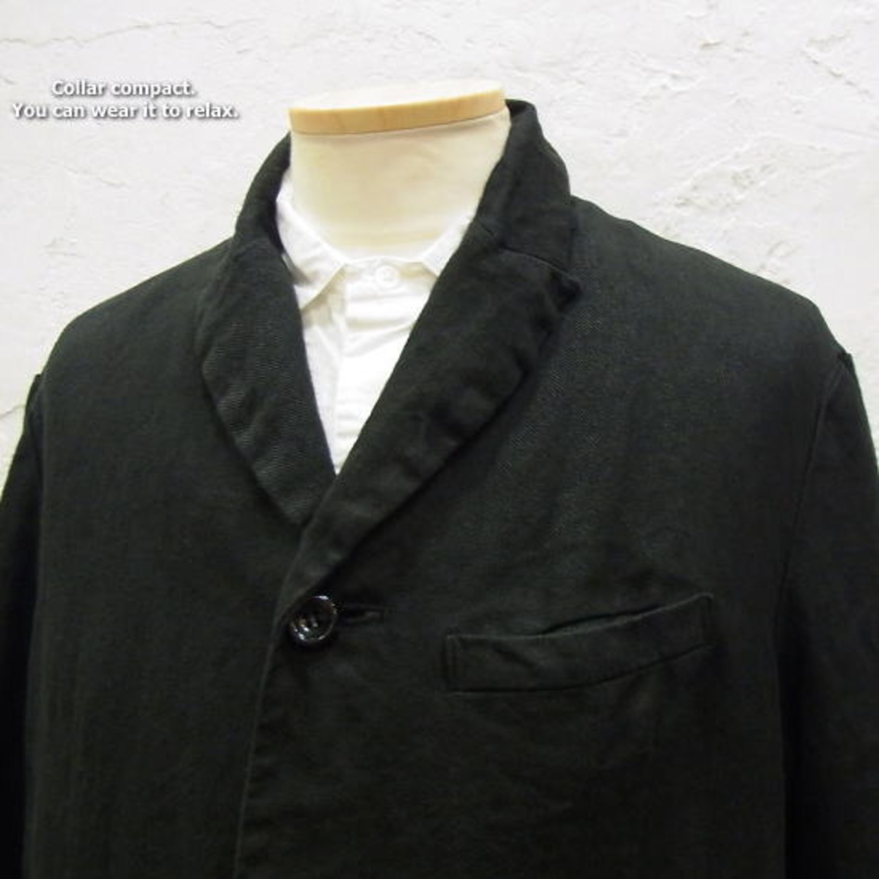 EEL(イール)　Mono-tone Coat　モノトーンコート　ブラック　E13107