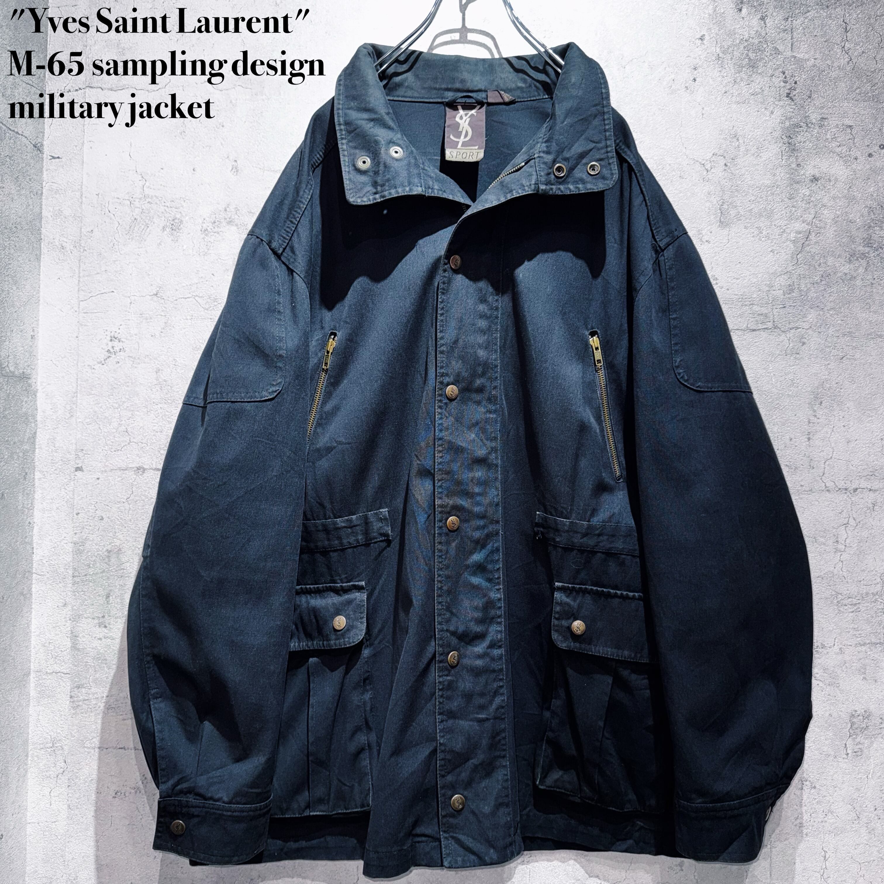 "Yves Saint Laurent"M-65 sampling design military jacket