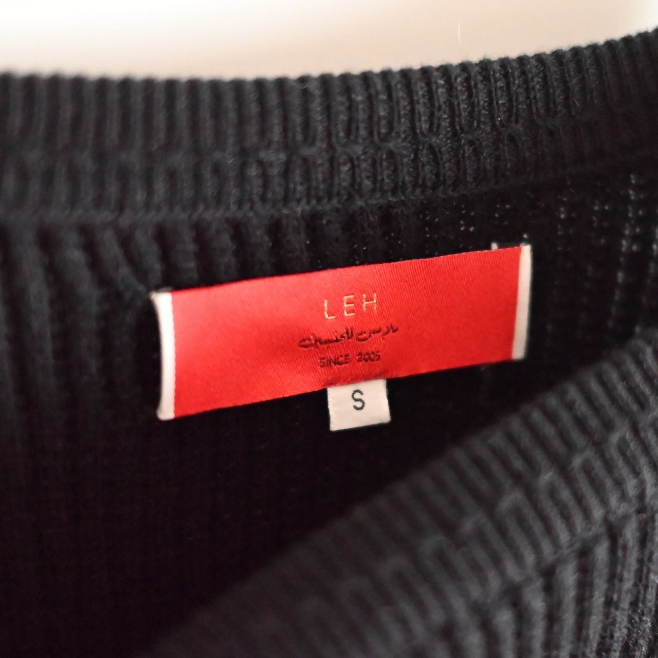 Leh / GANKO別注×damage waffle L/S sweater