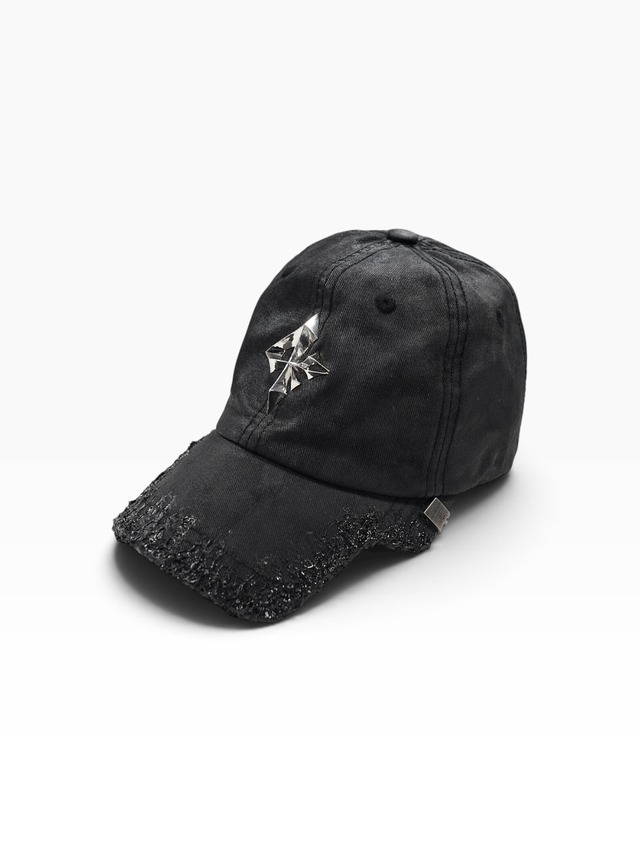 【PLANET STUDIO】Cursive Text Rhinestone Beanie
